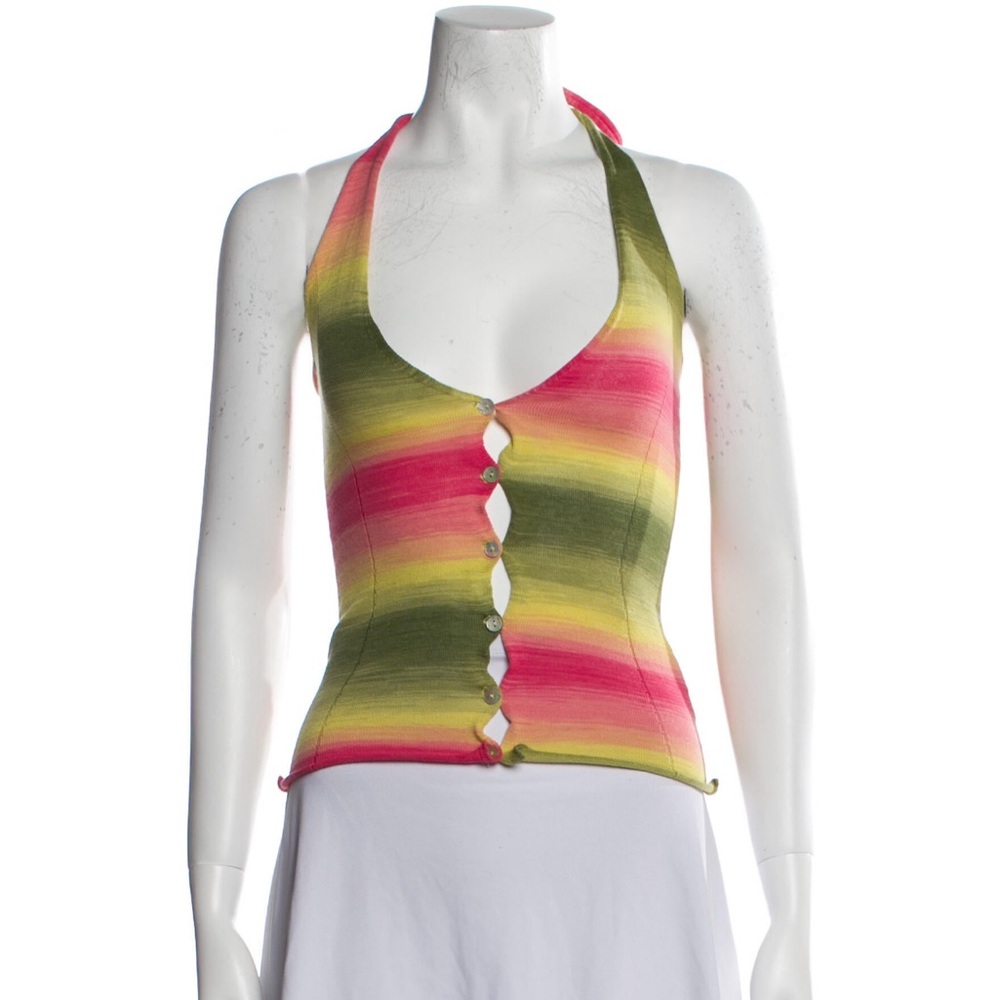 Gimaguas Striped Halter Top
